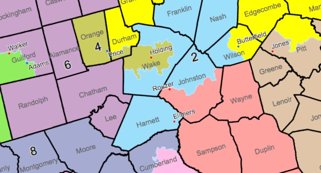 NC County Map 